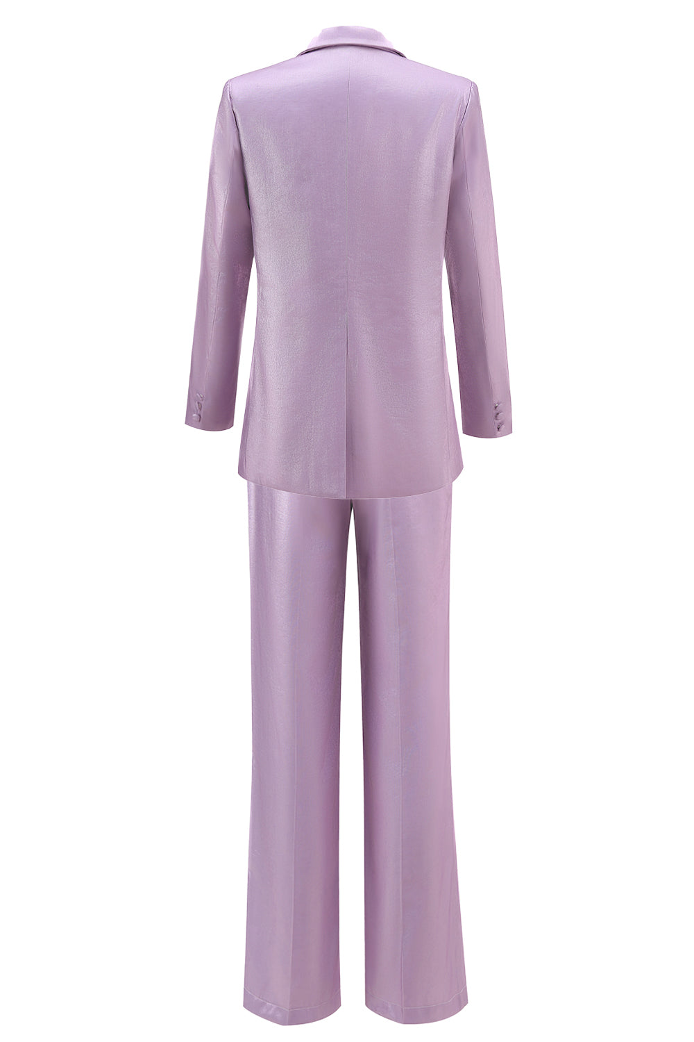 Purple Peak Lapel One Button 2 pièces Femmes Costumes
