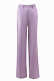 Purple Peak Lapel One Button 2 pièces Femmes Costumes