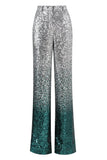 Paillettes argentées scintillantes 2 pièces Femmes Costumes
