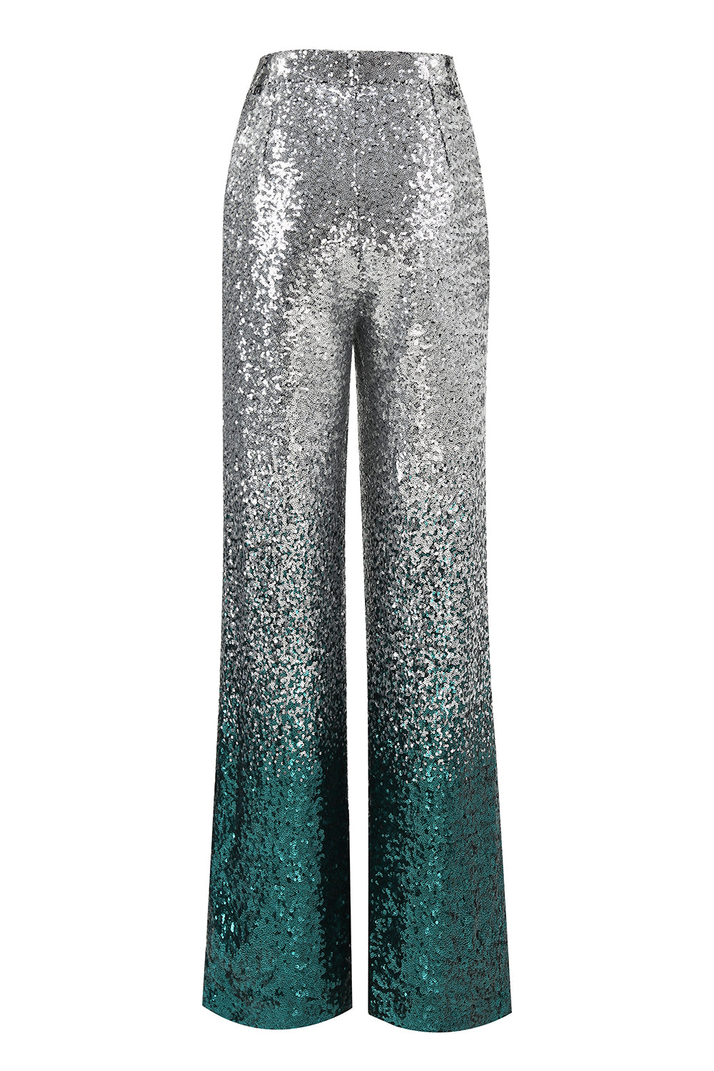 Paillettes argentées scintillantes 2 pièces Femmes Costumes