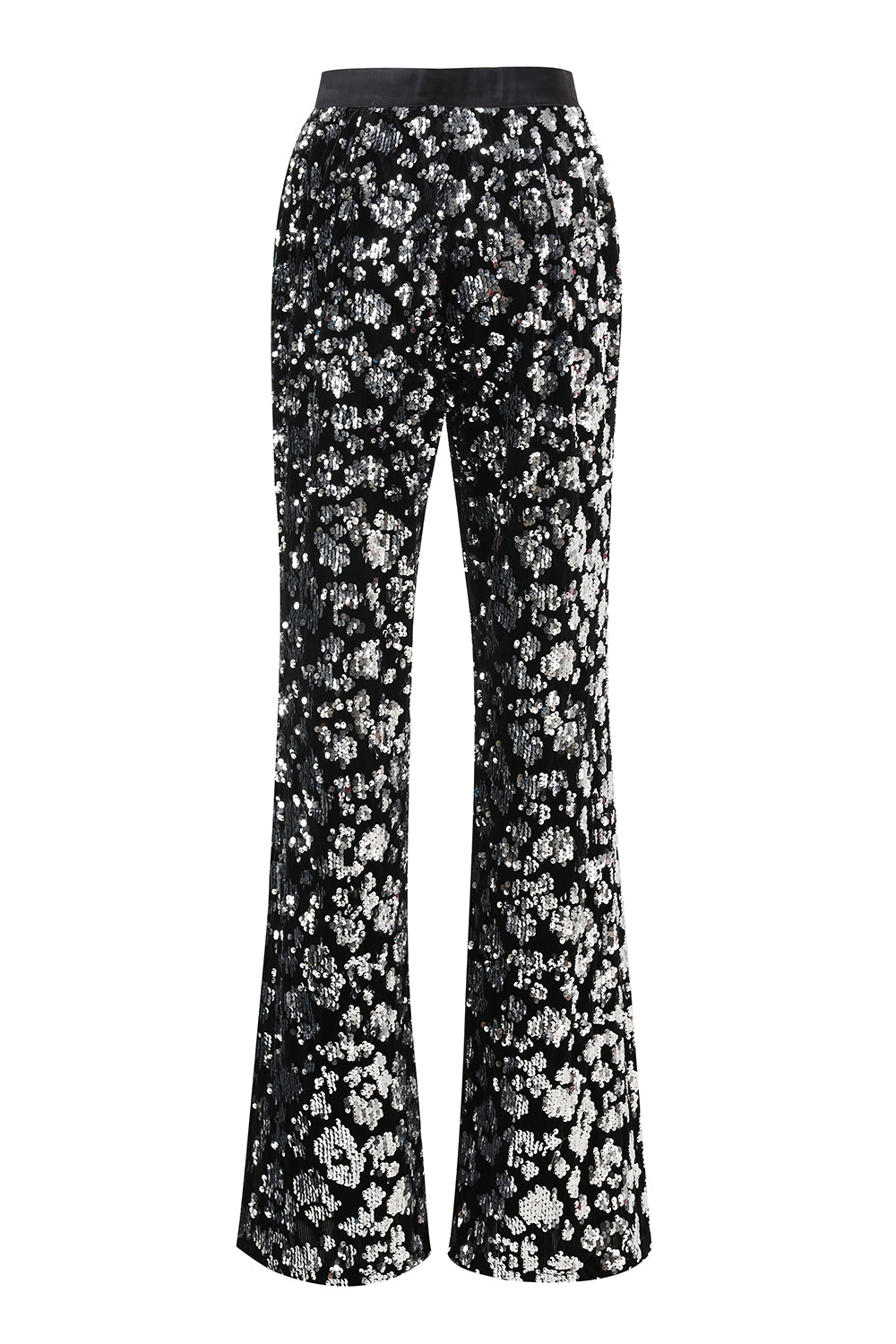 Costume de bal 2 pièces pour femmes noir scintillant avec ceinture