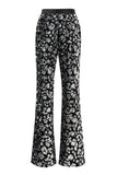 Costume de bal 2 pièces pour femmes noir scintillant avec ceinture