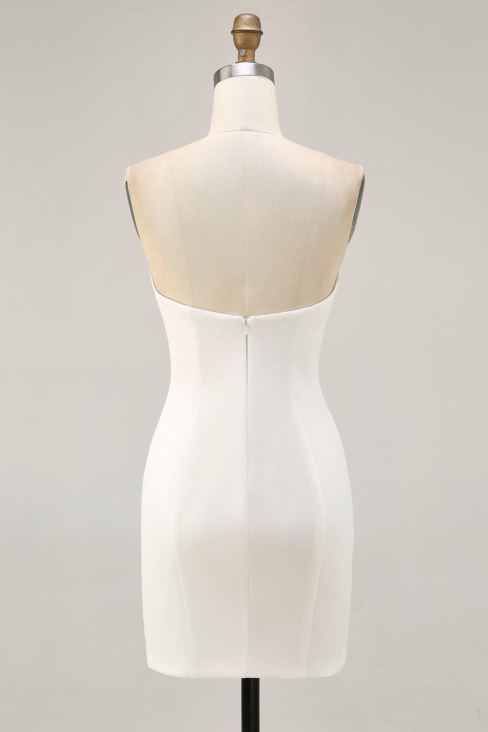 Robe moulante moulante à paillettes florales blanche