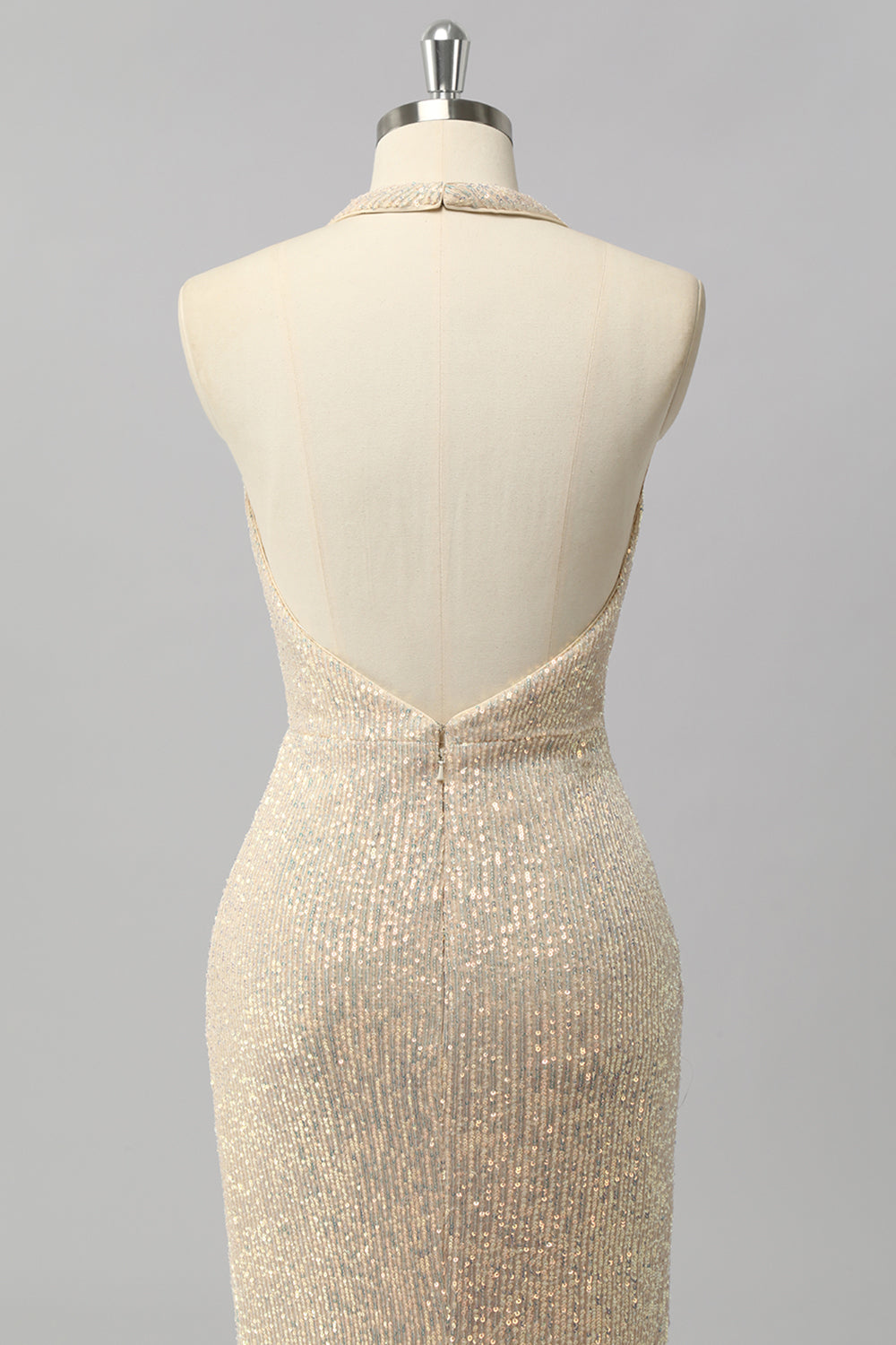 Robe De Soirée longue dos ouvert sirène sirène sirène à paillettes