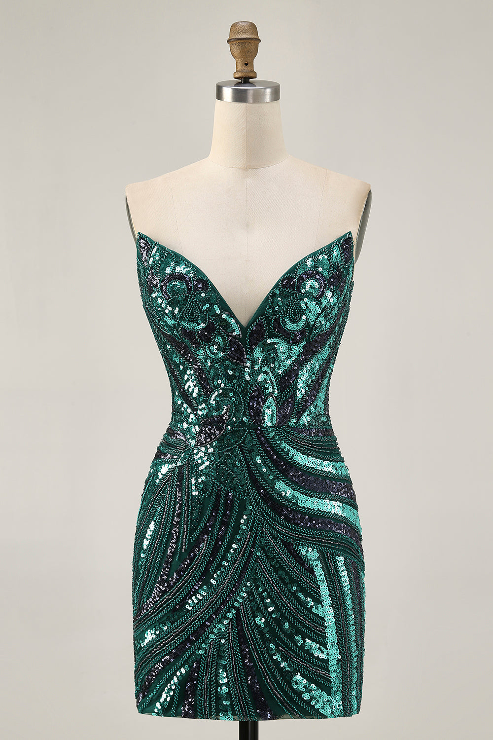 Paillettes scintillantes Robe courte moulante moulante à paillettes scintillantes