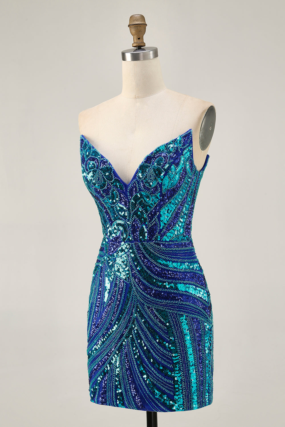 Paillettes scintillantes Robe courte moulante moulante à paillettes scintillantes