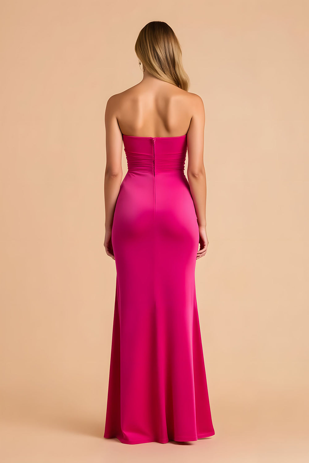 Robe de demoiselle d’honneur maxi sirène noire chérie