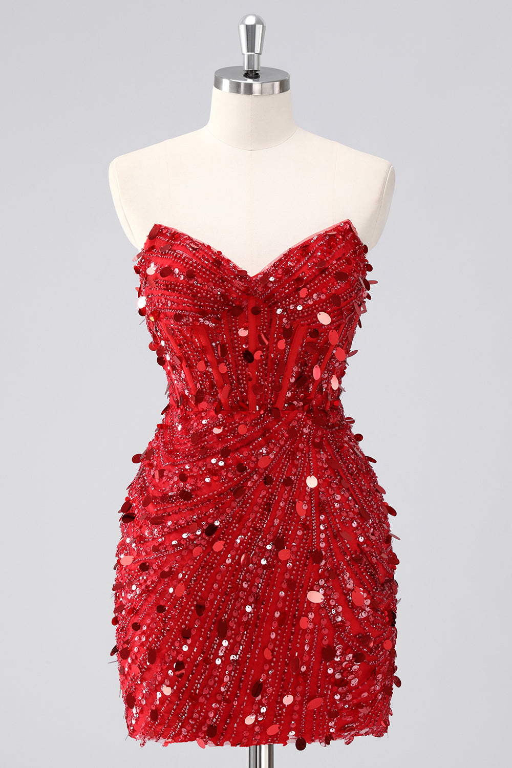 Bustier scintillant bustier serré à paillettes corset robe de bal avec perles