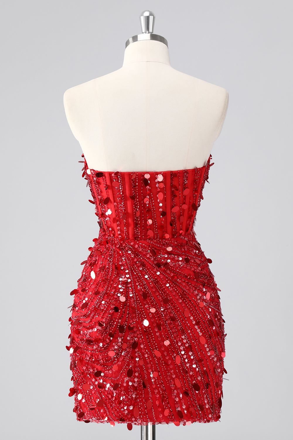 Bustier scintillant bustier serré à paillettes corset robe de bal avec perles