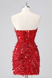 Bustier scintillant bustier serré à paillettes corset robe de bal avec perles