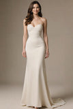 Mermaid Sweetheart Robe longue formelle ivoire