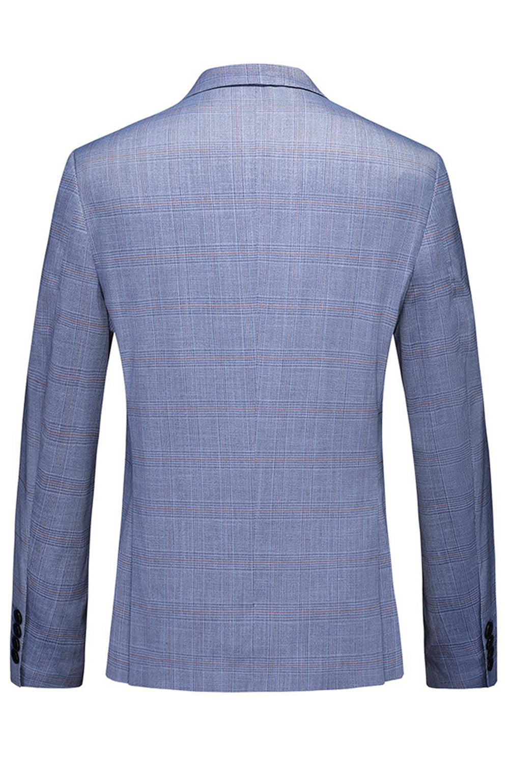 Revers cranté bleu 3 pièces Costumes formels pour hommes