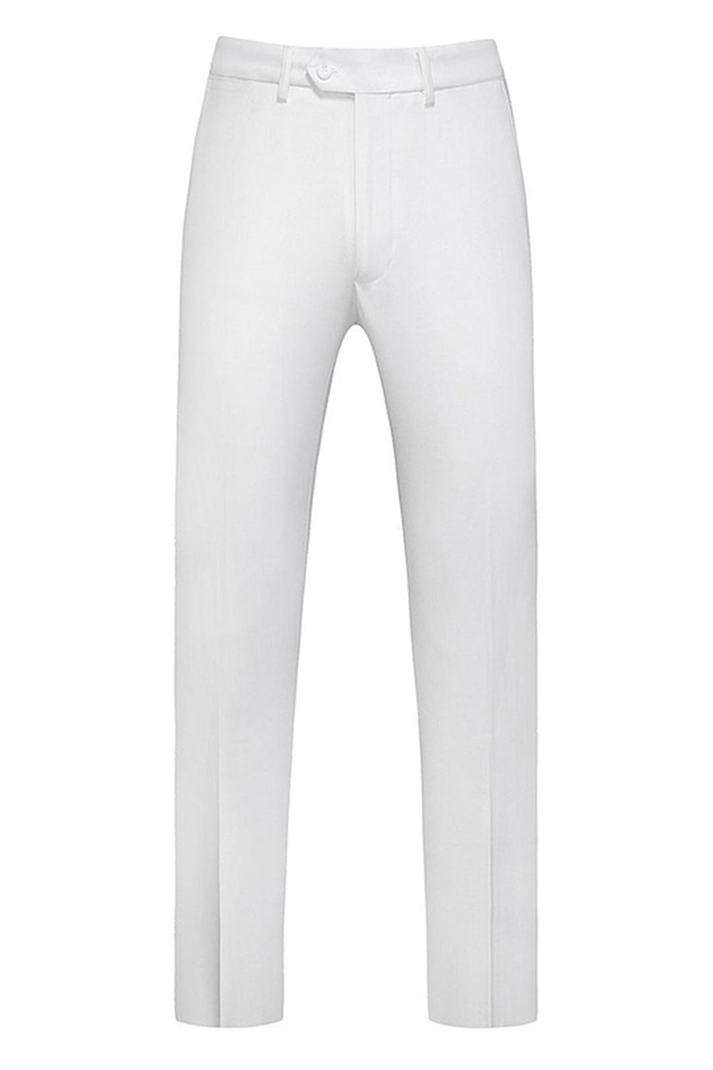 Blanc 3 pièces châle revers costumes de mariage pour hommes