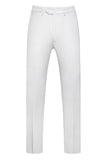 Blanc 3 pièces châle revers costumes de mariage pour hommes