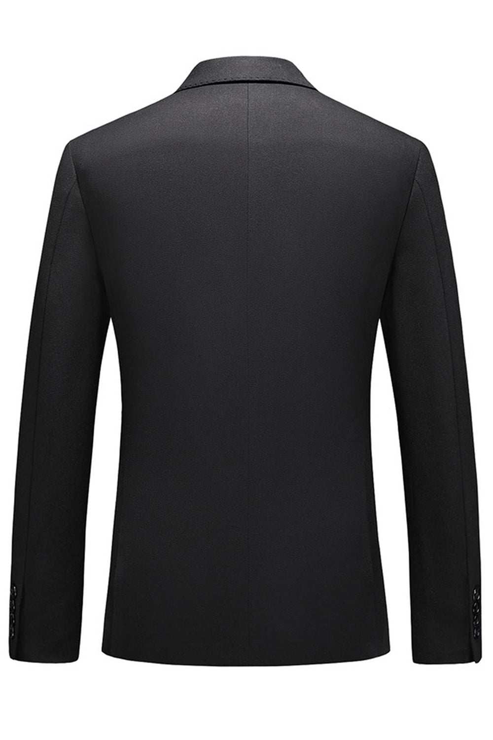 Revers à visière noire 3 pièces Satin Costumes de bal pour hommes