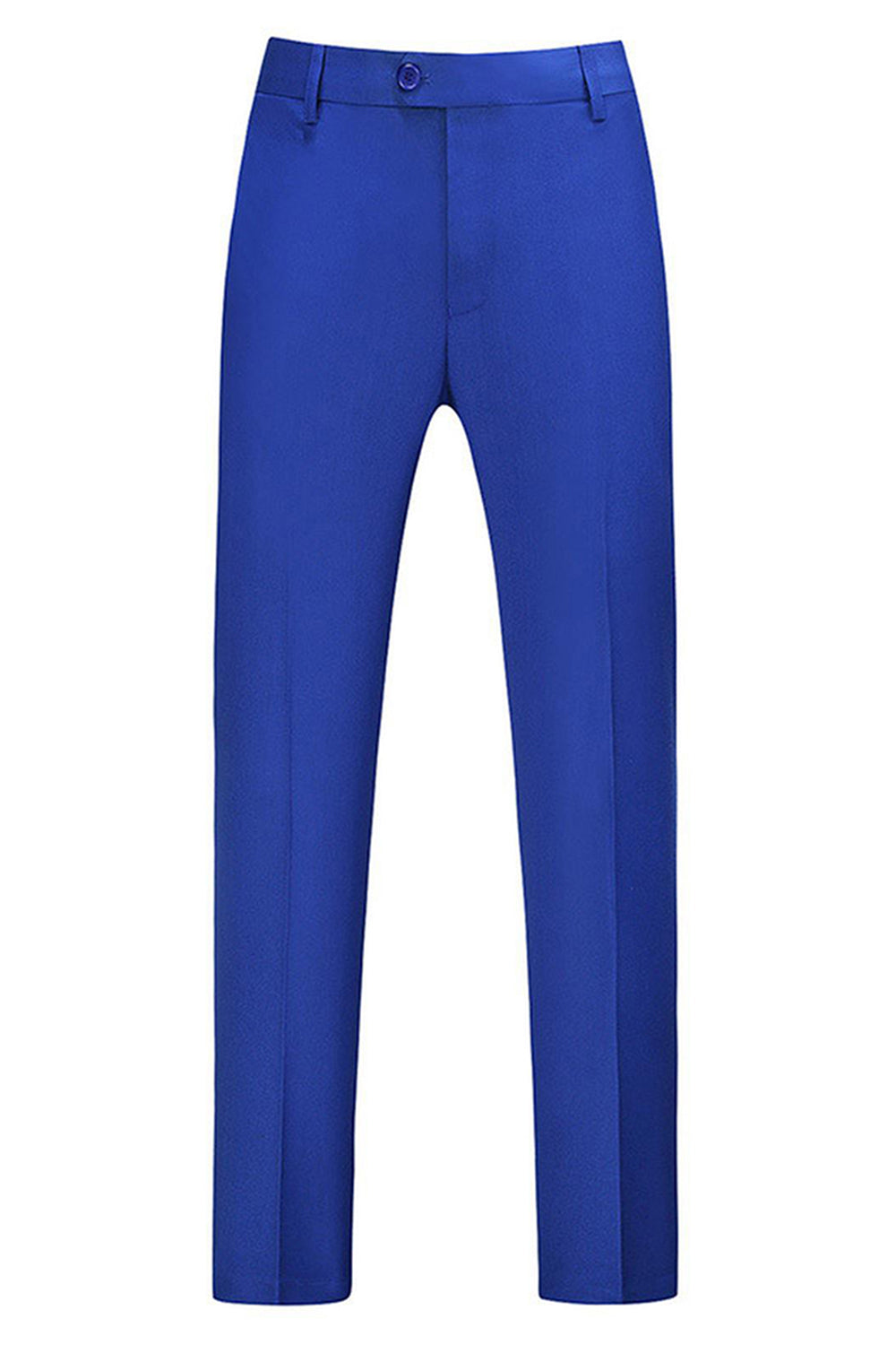 Bleu revers cranté 3 pièces Jacquard Costumes de bal pour hommes