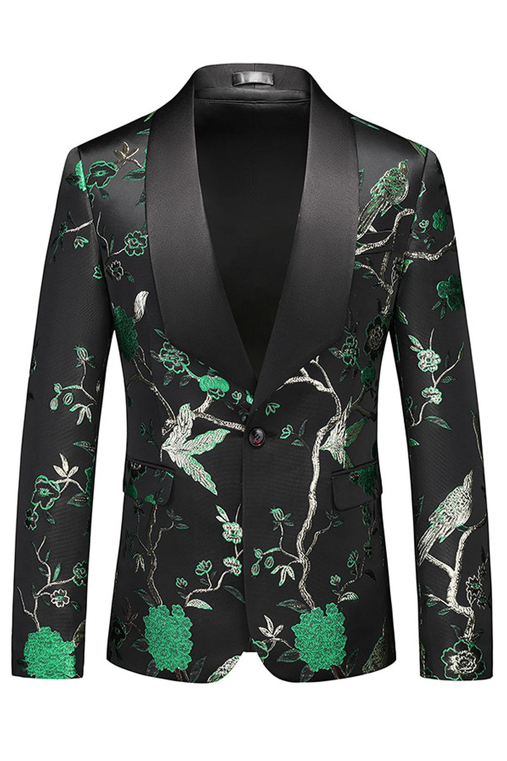 Châle violet revers Jacquard 3 pièces costumes de bal pour hommes