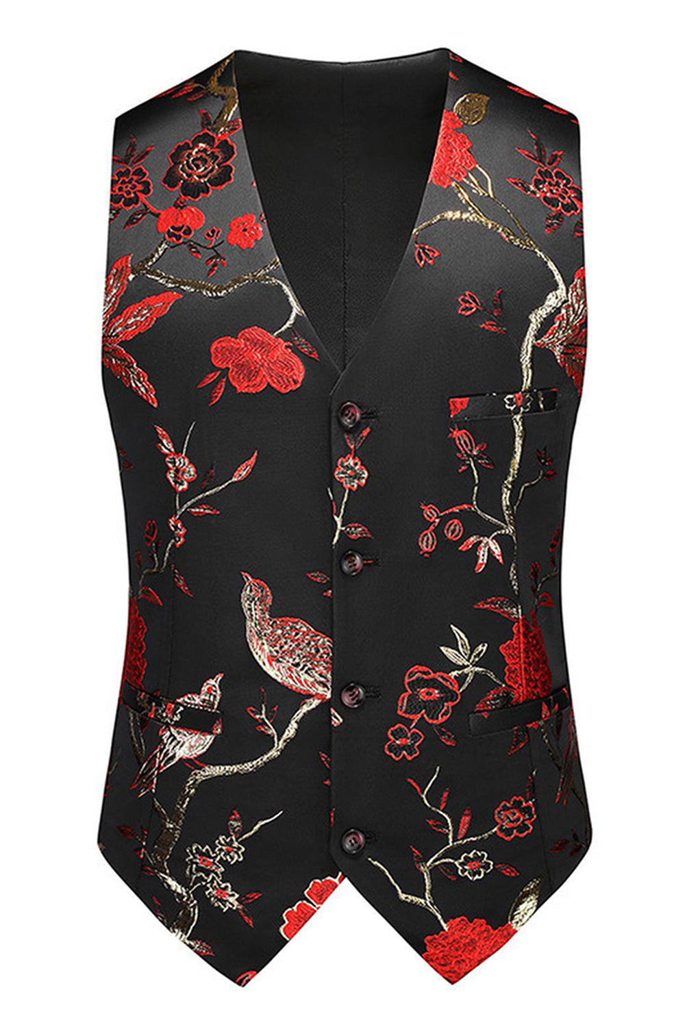 Châle violet revers Jacquard 3 pièces costumes de bal pour hommes