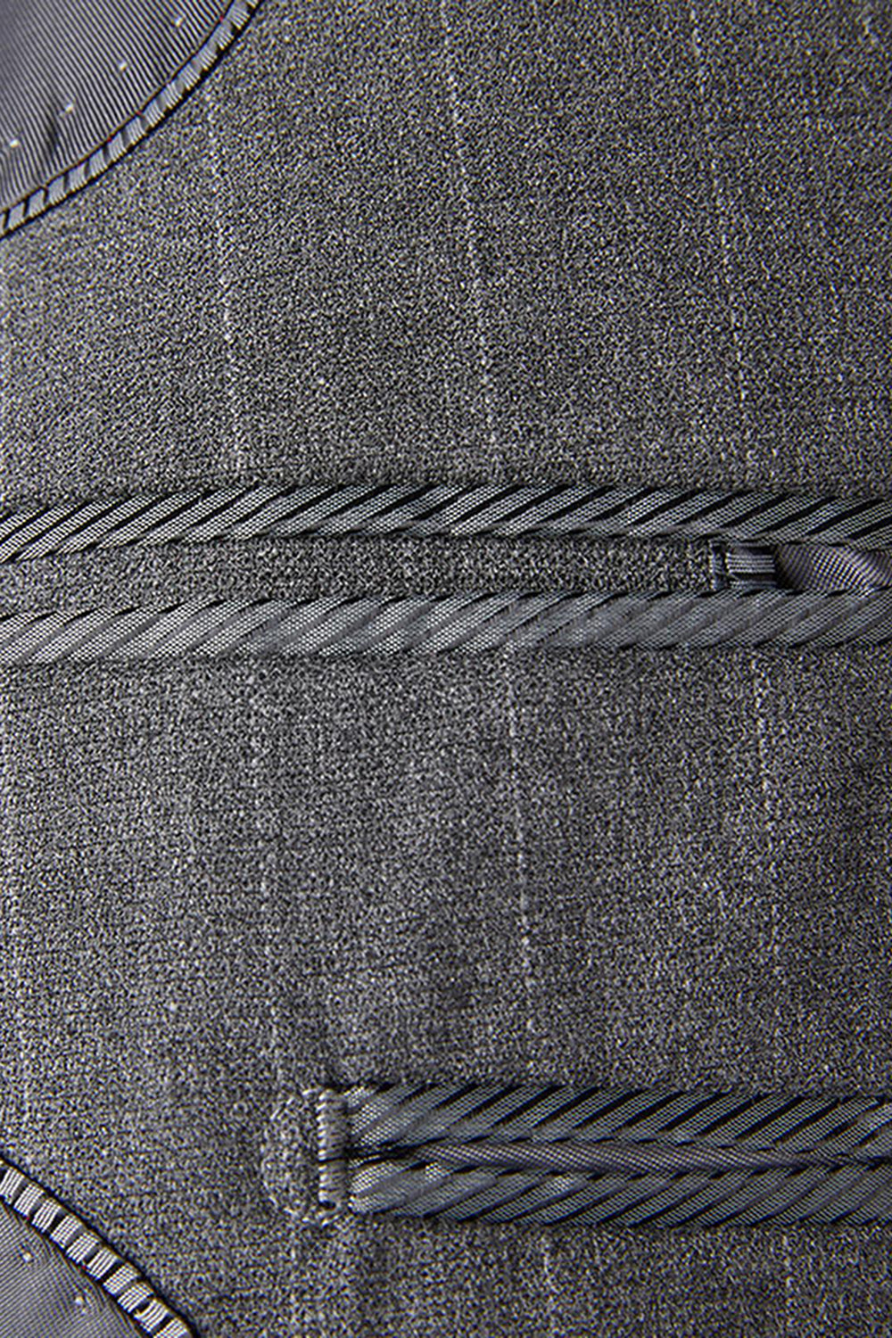 Gris 2 pièces à revers en pointe à simple boutonnage costumes de bal pour hommes