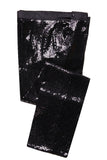 Paillettes noires 2 pièces à revers en pointe Costumes de bal pour hommes