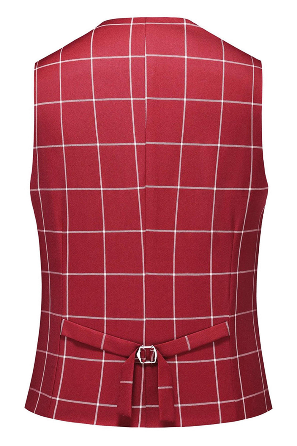 Rayures rouges à revers pointu 3 pièces Costumes de bal pour hommes