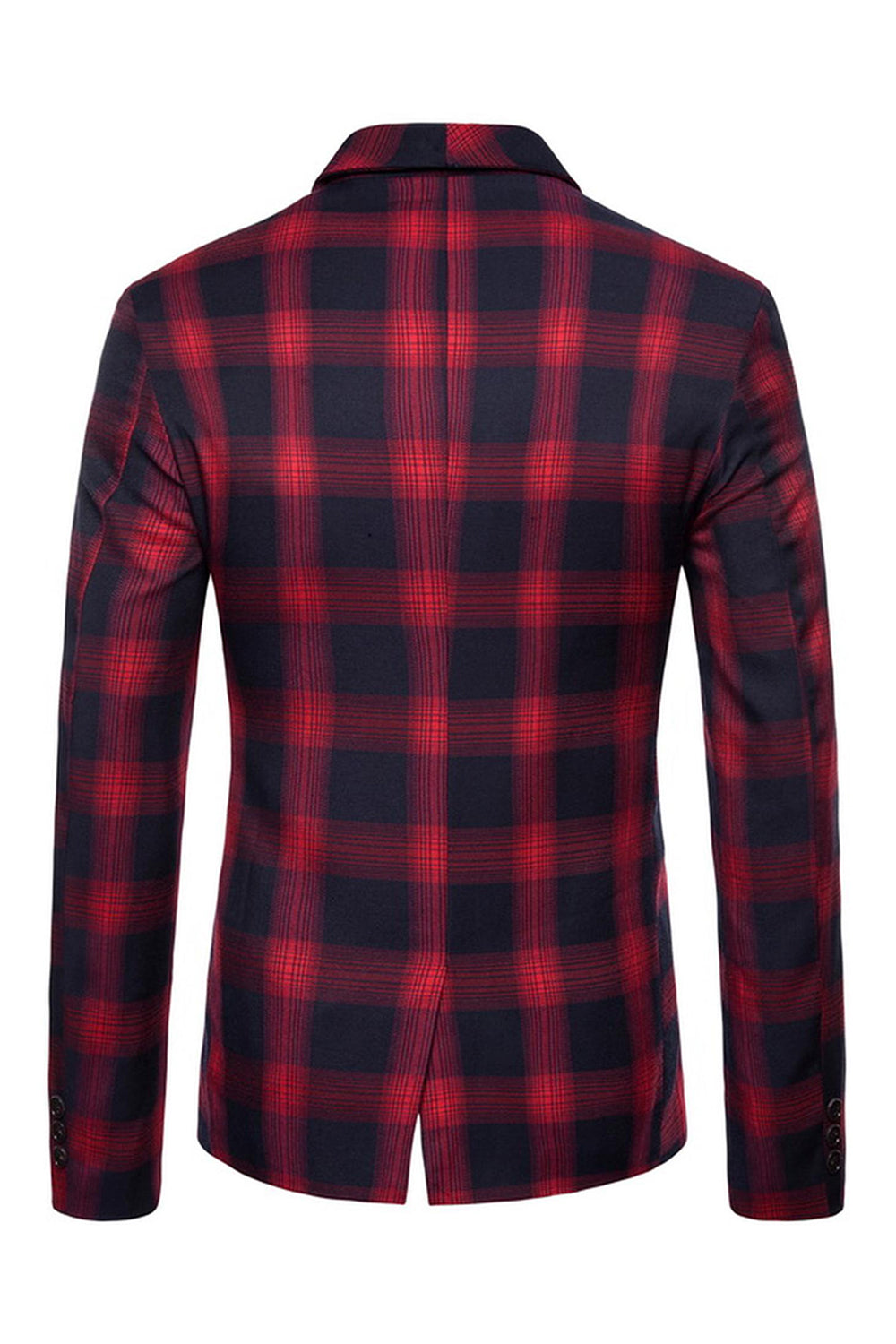 Blazer de bal à rayures châle bleu marine pour hommes