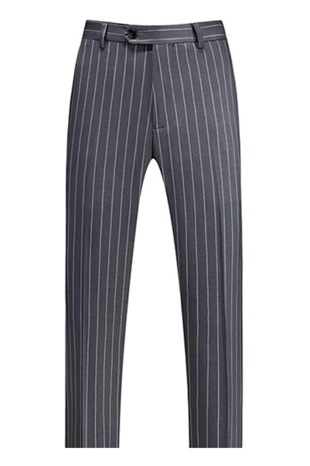 Blue Peak Lapel Striped 2 pièces Hommes Costumes