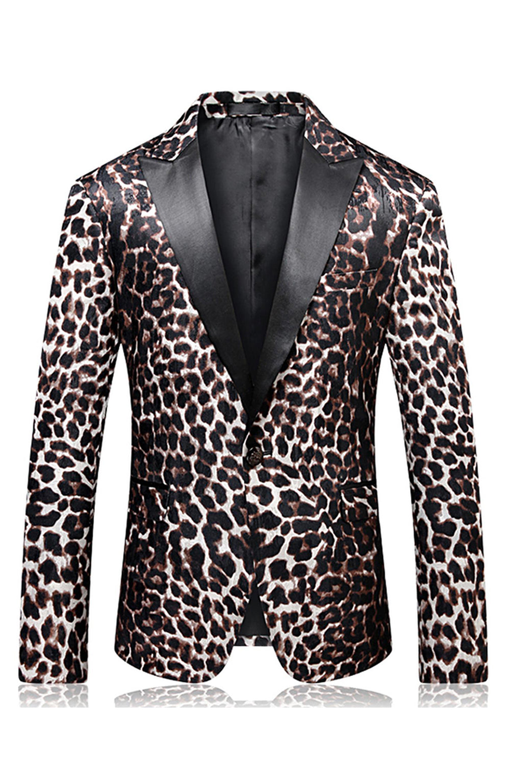 Costume de bal 2 pièces Leopard Peak Lapel pour hommes