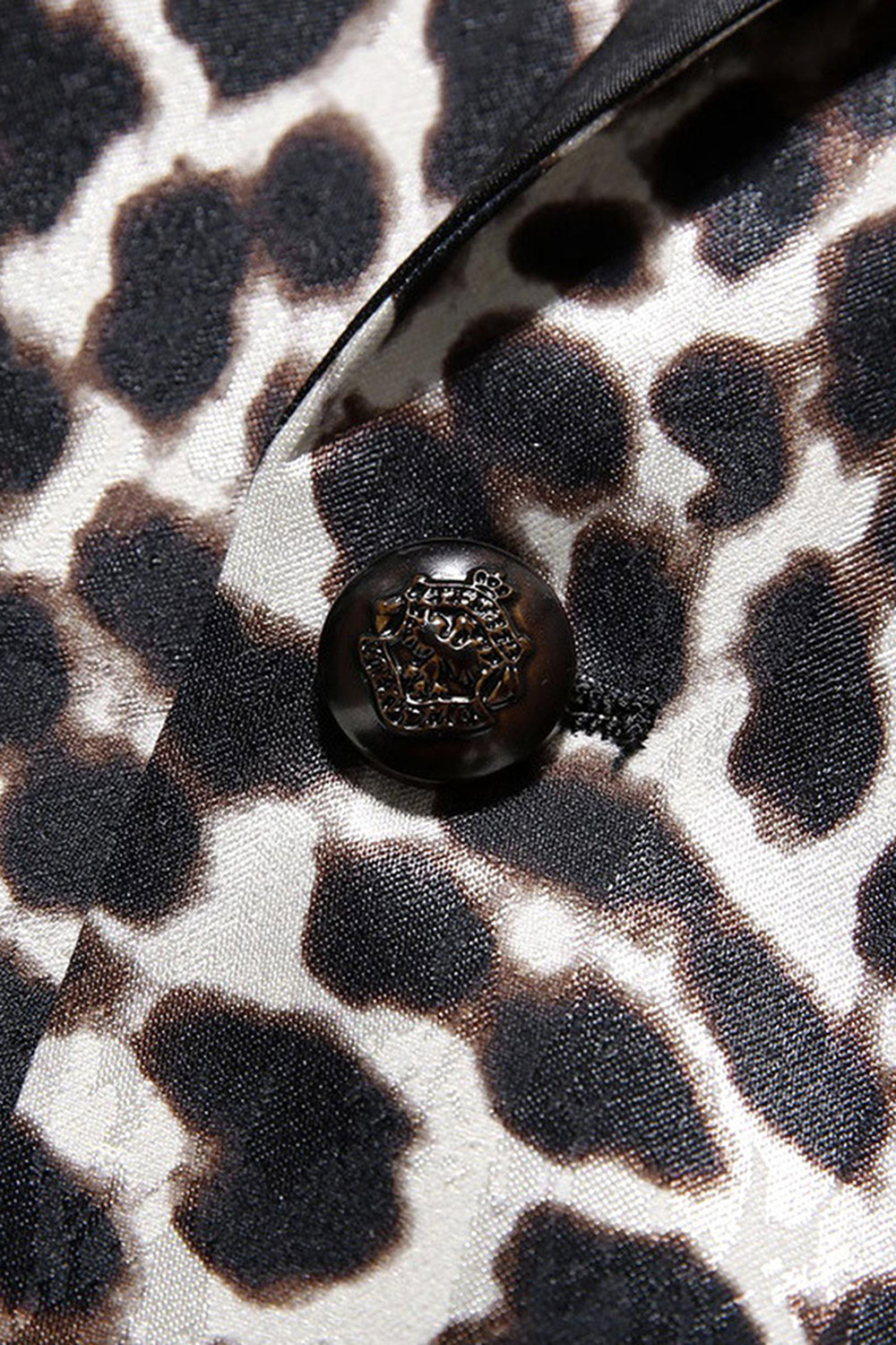 Costume de bal 2 pièces Leopard Peak Lapel pour hommes