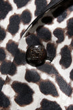Costume de bal 2 pièces Leopard Peak Lapel pour hommes