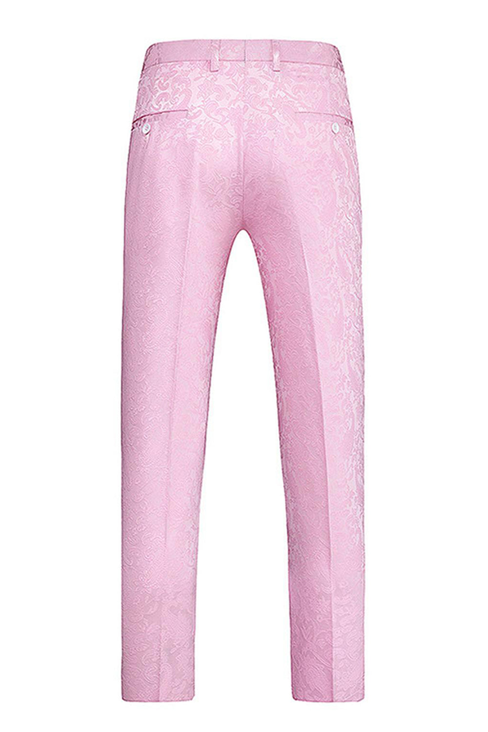 Imprimé rose Peak Lapel 3-Piece Hommes Costumes de bal