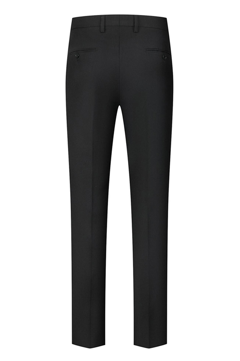 Noir Châle Revers Un Bouton 3 Pièces Hommes Costumes