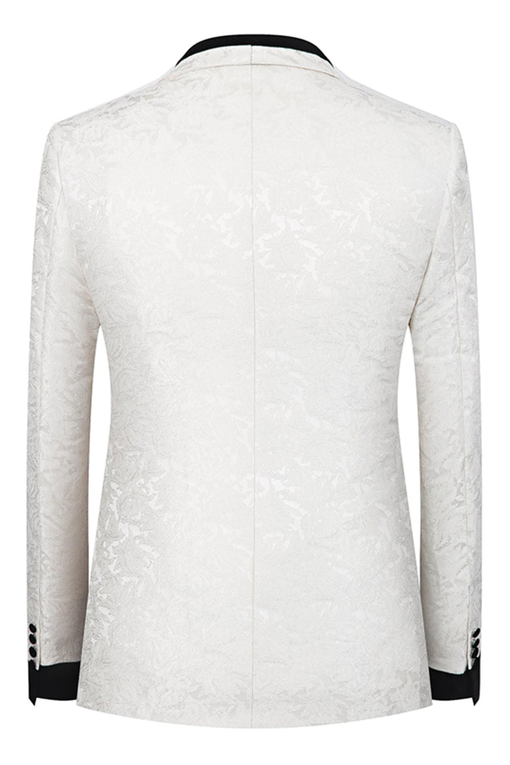 Noir Châle Revers Un Bouton 3 Pièces Hommes Costumes