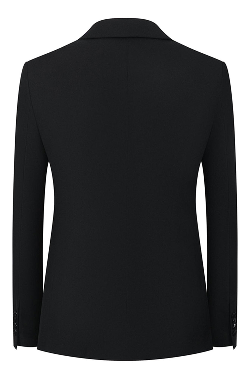 Noir Peak Lapel Perlé 3 Pièces Hommes Costumes