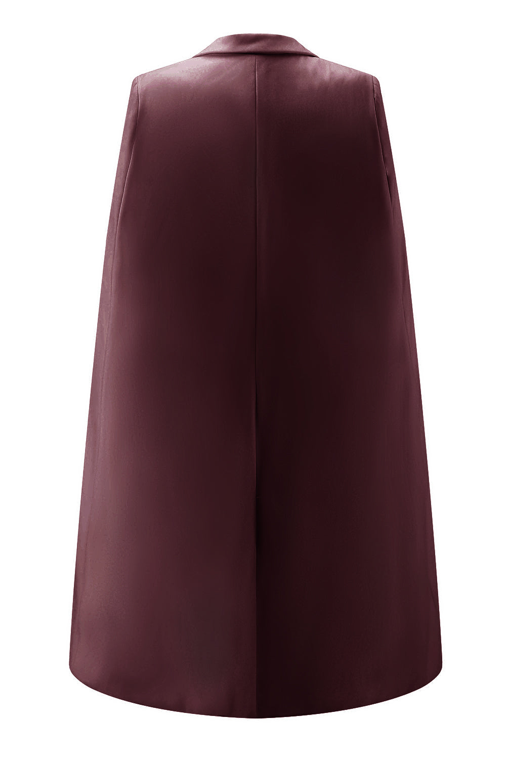 Mini robe de travail moulante blanche à revers en pointe avec cape