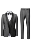 Black Shawl Lapel Trois-Pièces Costumes Hommes