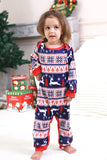 Pyjama de Noël familial à imprimé d’hiver rouge