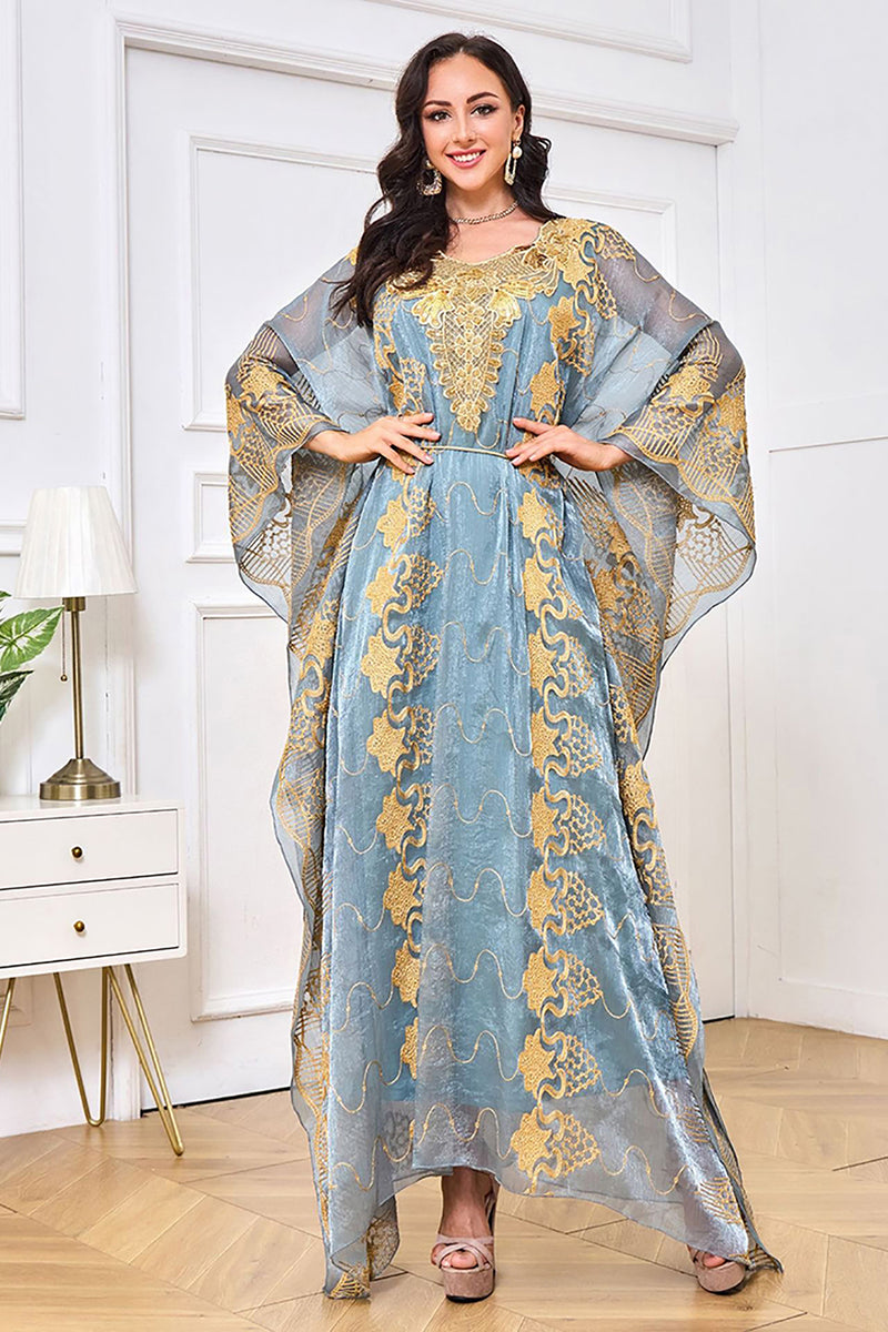 Caftan best sale bleu electrique