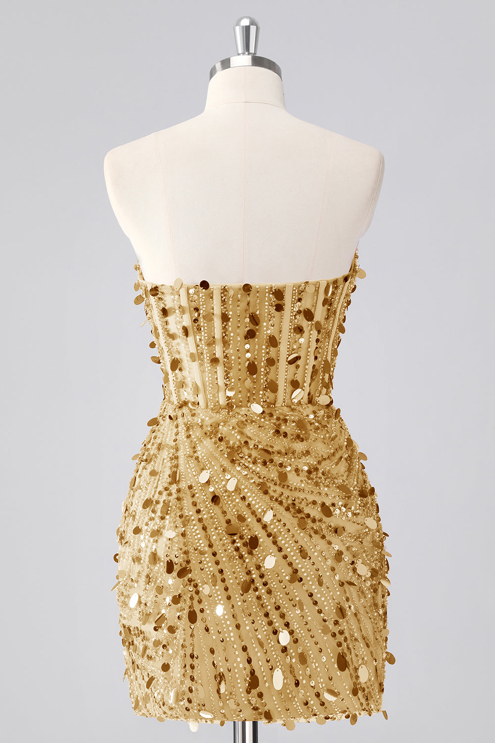 Bustier scintillant bustier serré à paillettes corset robe de bal avec perles