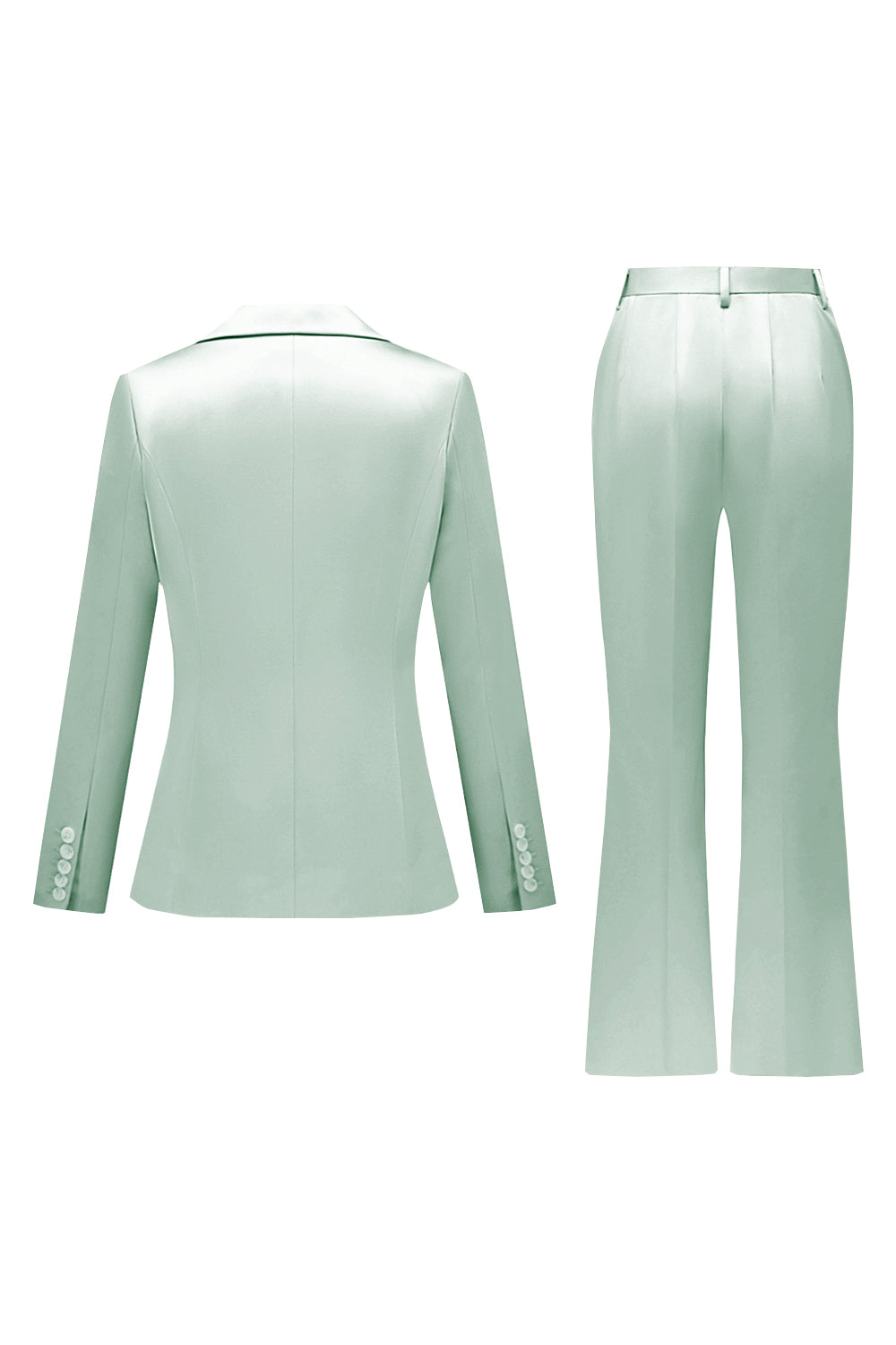 Gris rose pic revers satin slim fit femmes costumes
