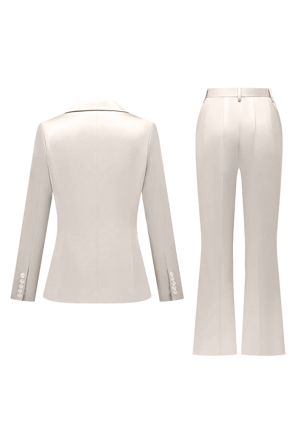 Gris rose pic revers satin slim fit femmes costumes