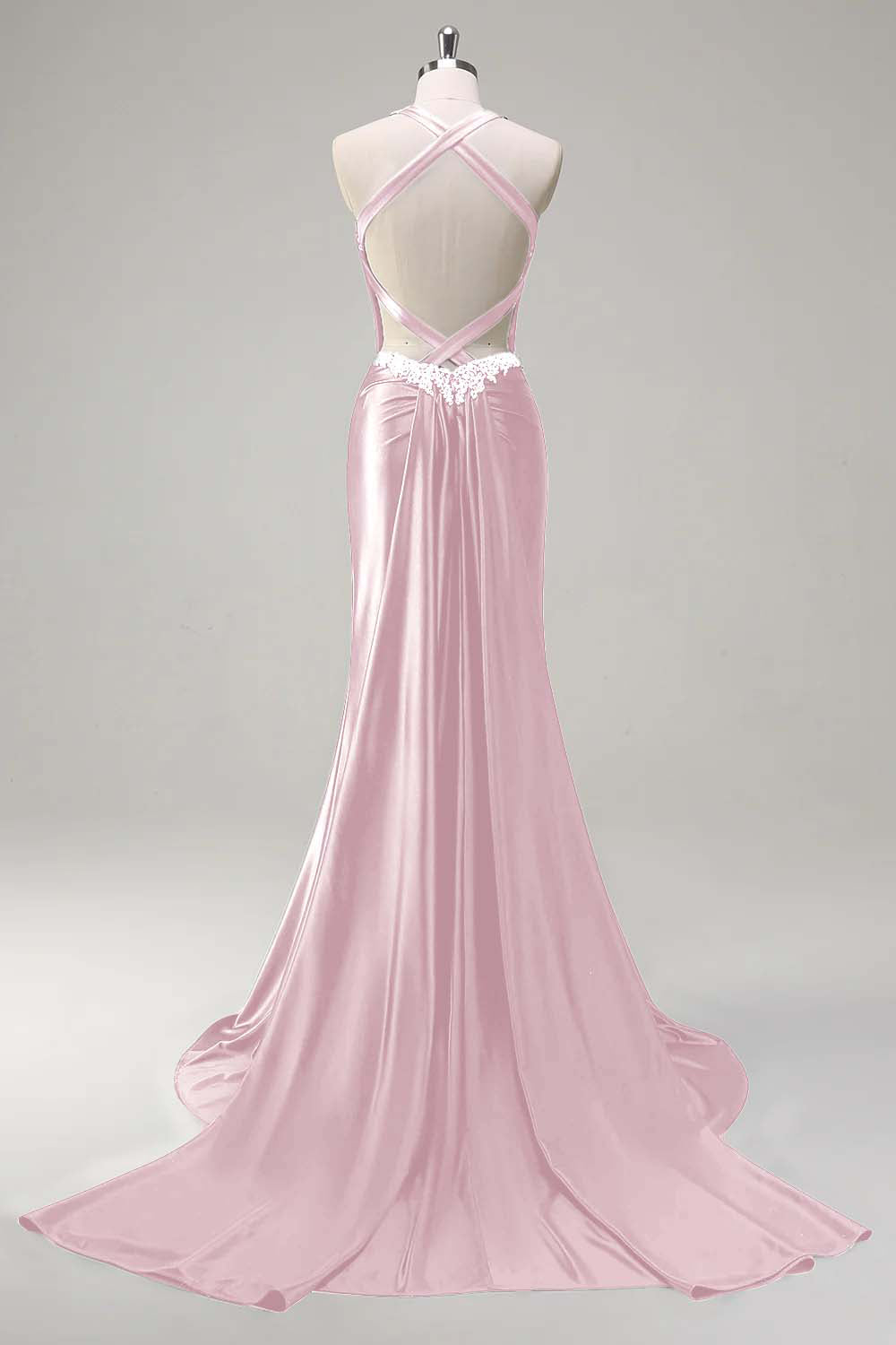 Robe de soirée scintillante vert foncé sirène dos nu corset à paillettes