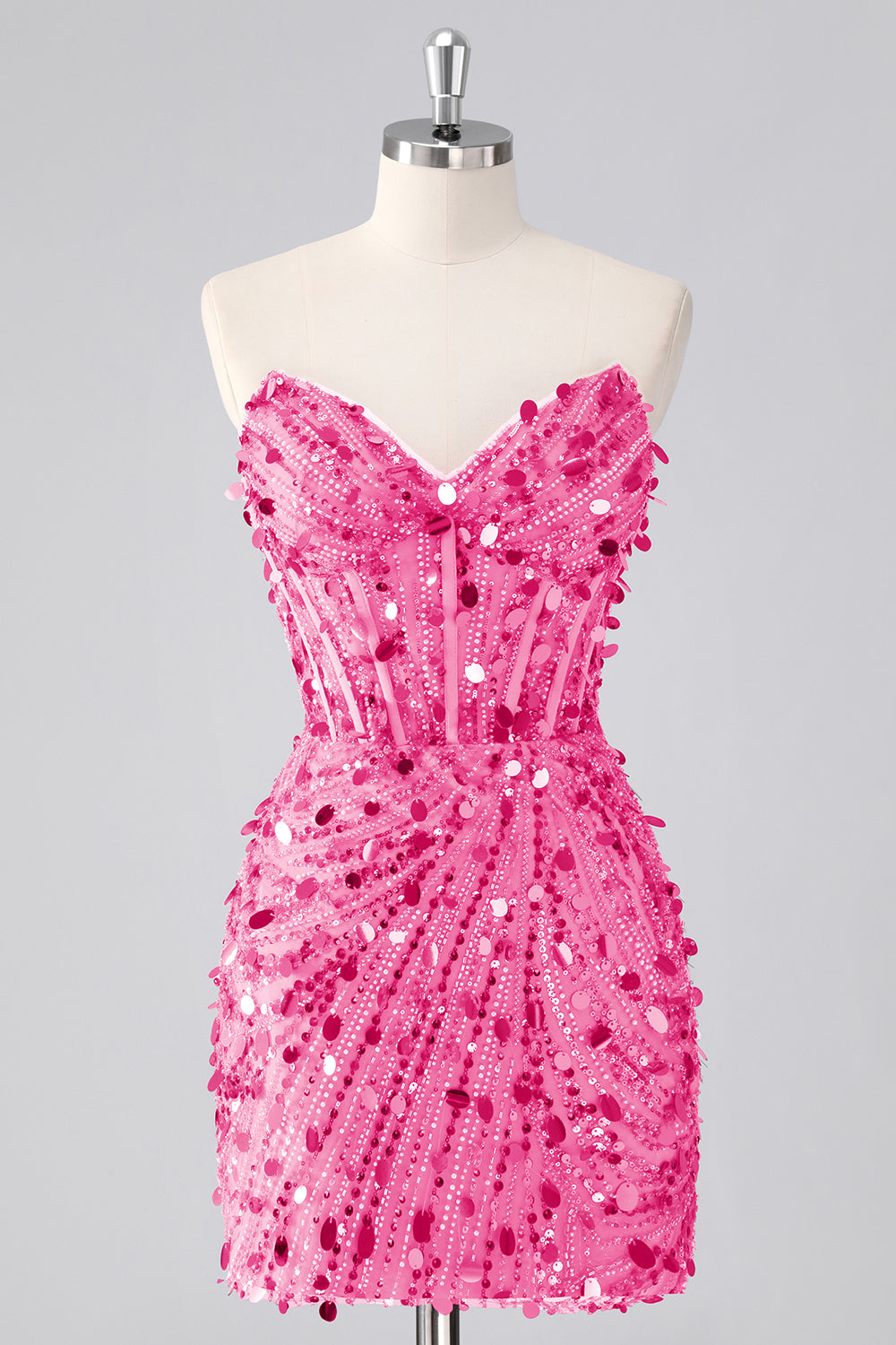 Bustier scintillant bustier serré à paillettes corset robe de bal avec perles