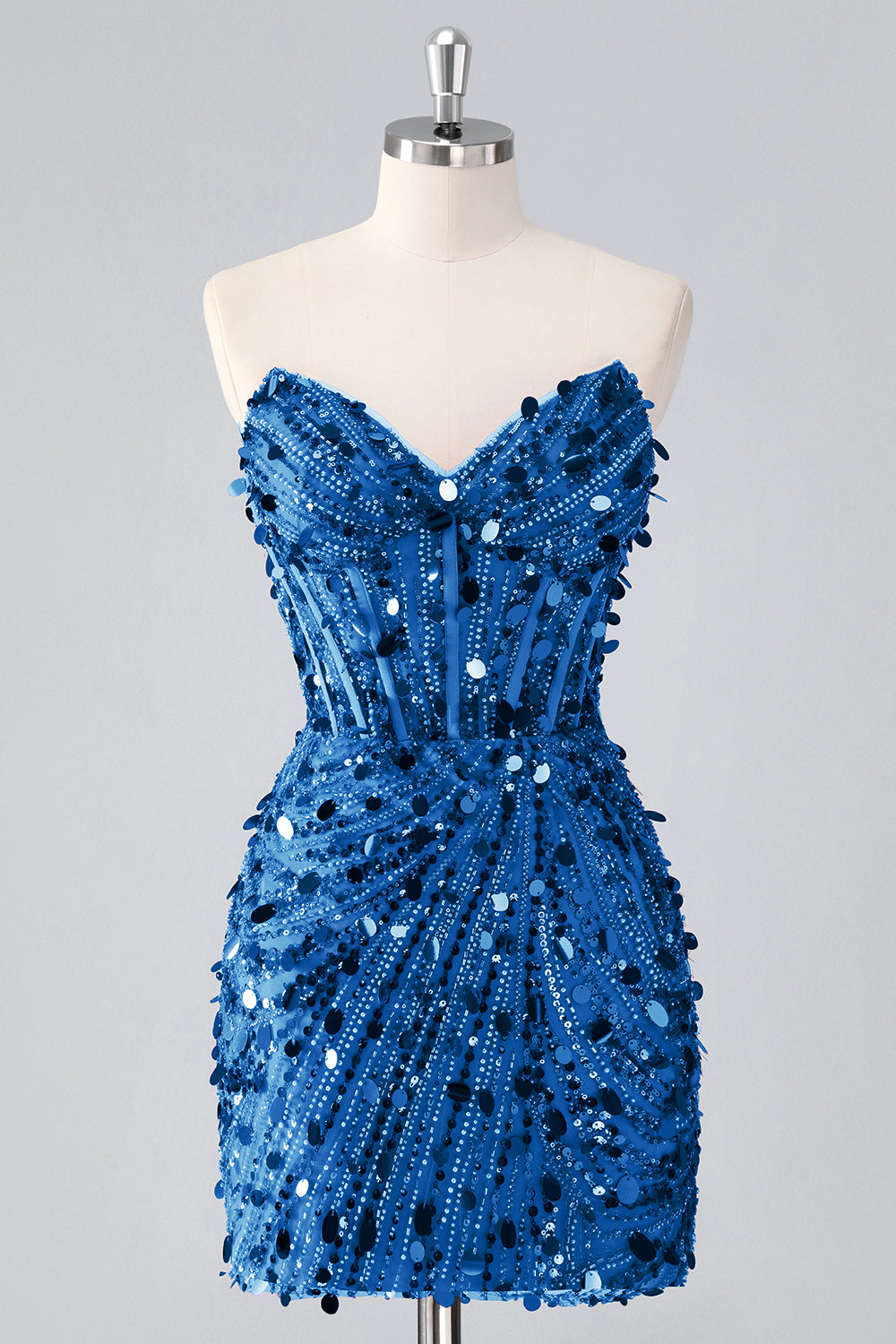 Bustier scintillant bustier serré à paillettes corset robe de bal avec perles