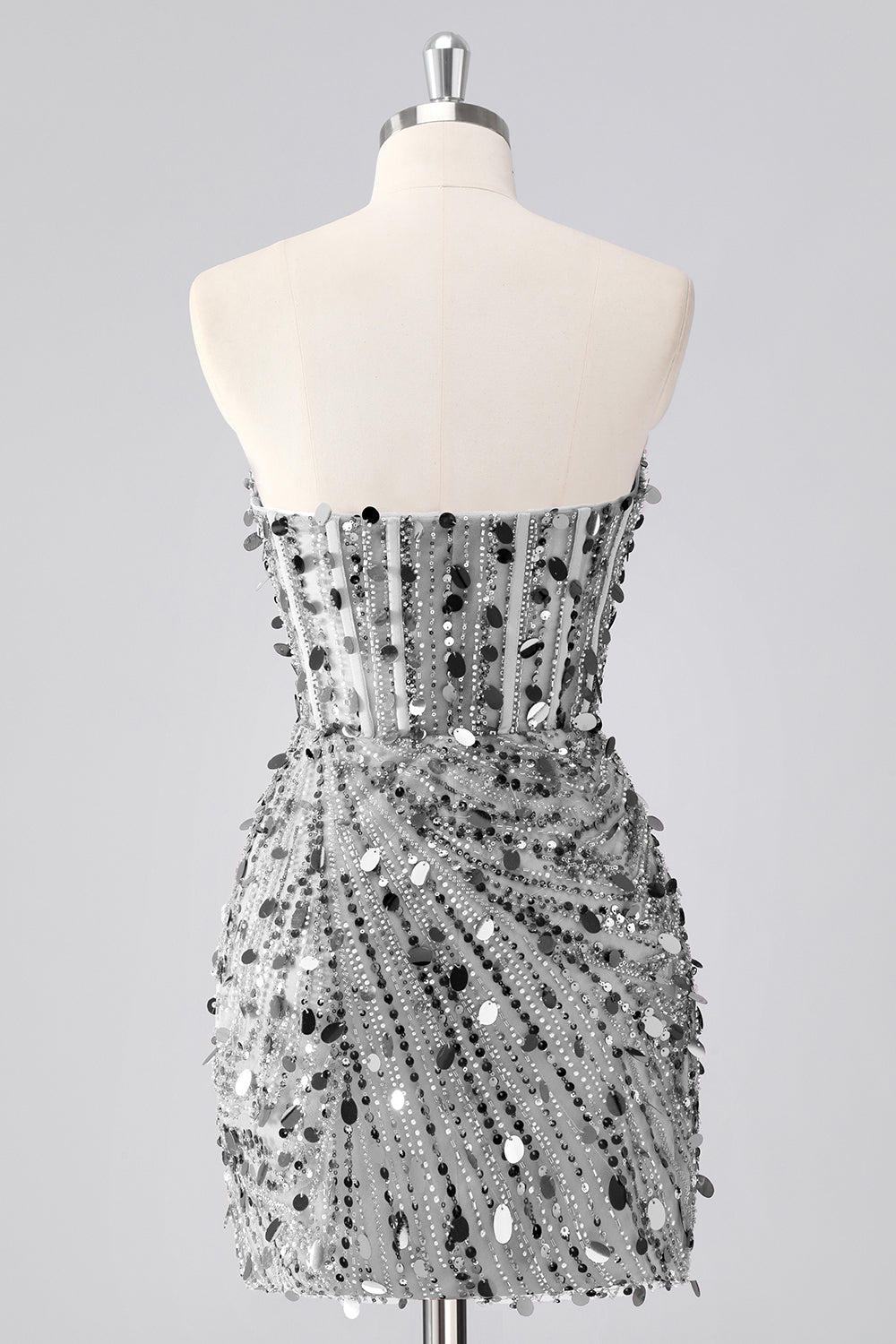 Bustier scintillant bustier serré à paillettes corset robe de bal avec perles