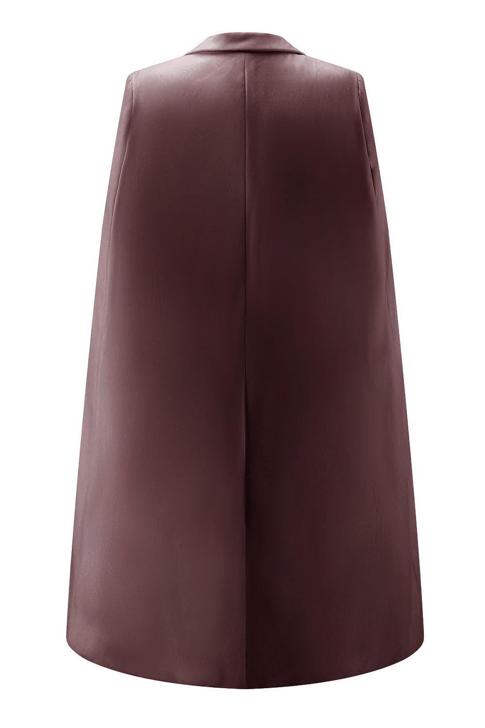 Mini robe de travail moulante blanche à revers en pointe avec cape