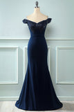 Off Épaule Sequins Mermaid Prom Robe