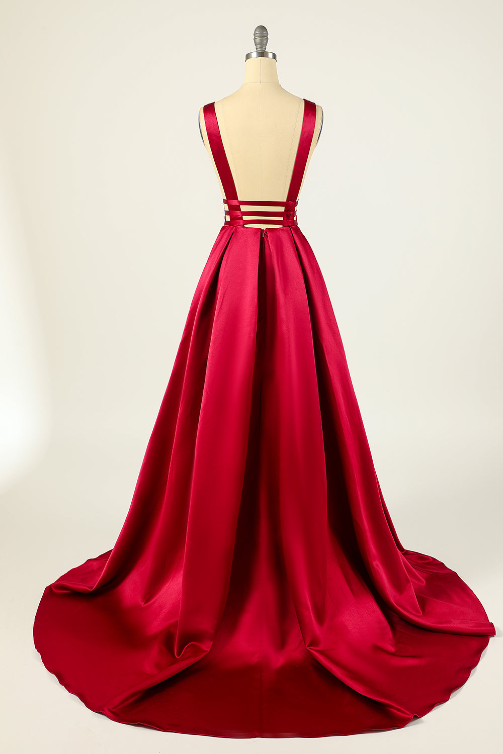 Robe blush satin long bal