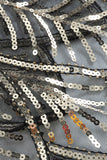 Cape à Paillettes Noires et Dorées des Années 1920