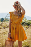 Robe d’été manches batwing jaunes